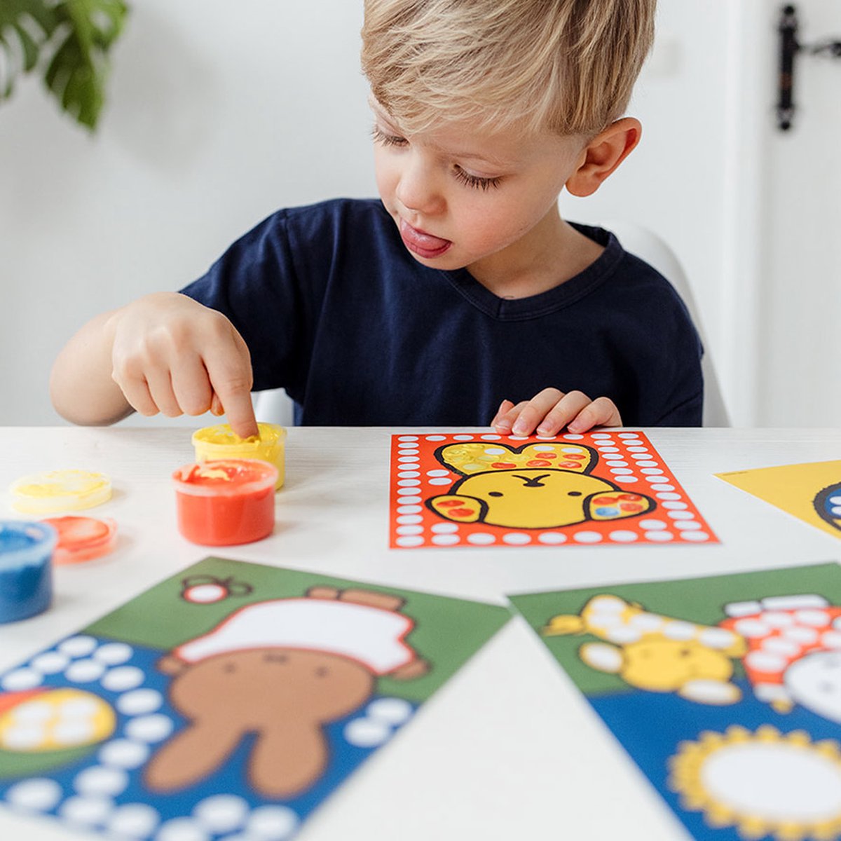 Nijntje creatief met vingerverf - creatief speelgoed knutselen junior peuter kleuter - vanaf 2 jaar - cadeautip junior — afbeelding 5