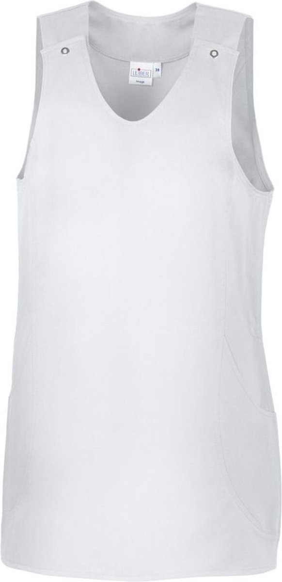 Leiber Damen Überwurfschürze 08-2149 Weiß-XL