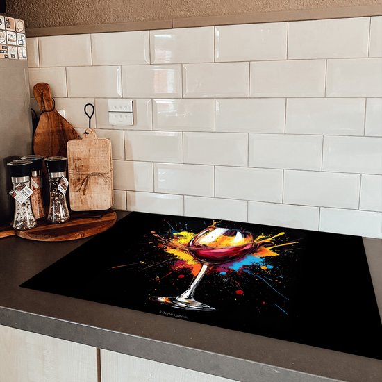 KitchenYeah® Protection plaque induction 74x48 cm - 3-2-9 - Protege plaque de cuisson - Couvre plaque induction - Protecteur d'induction - Cuisine