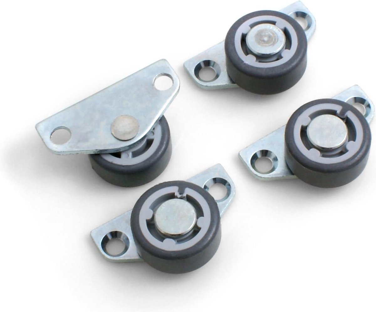 JGS ® Zachte Meubelwielen voor Gevoelige Vloeren - Set van 4 Stuks