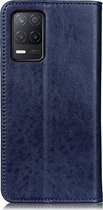 Mobigear Classic Elegance Étui de téléphone adapté pour Realme Narzo 30 5G ‎ Bookcase Portefeuille - Blauw