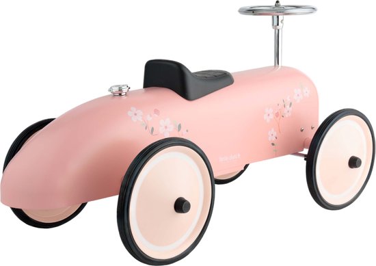 Little Dutch Retro Loopauto - Roze van Merkloos — afbeelding 4