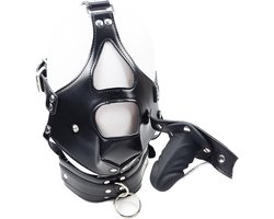BNDGx® - Extreme BDSM Masker - Nep Leer - Met Gag - SM