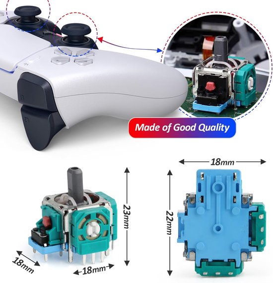 5 Stück Analog Joystick Ersatz - 3D Thumbsticks Für Controller Reparatur