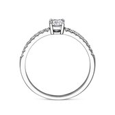 Ring Zircone Argent Rhodié