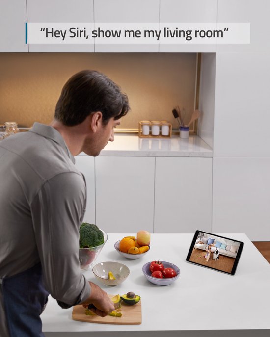 eufy Security E220 Binnencamera - 2K Pan & Tilt - Indoor Cam - Huisdiercamera - Petcam - 2K-resolutie - Panoramische en kantelfunctie - Nachtzicht - Bewegings- en geluidsdetectie - Tweerichtingsaudio - Compatibel met Amazon Alexa en Google Assistant