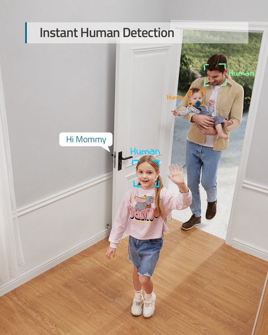 eufy Security E220 Binnencamera - 2K Pan & Tilt - Indoor Cam - Huisdiercamera - Petcam ; 2K-resolutie - Panoramische en kantelfunctie - Nachtzicht - Bewegings- en geluidsdetectie - Tweerichtingsaudio - Compatibel met Amazon Alexa en Google Assistant