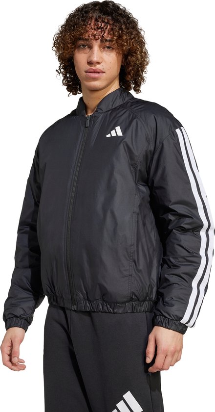 Foto: Adidas sportswear essentials 3 stripes insulated bomberjack heren zwart l