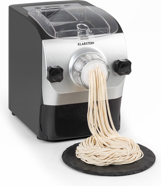Klarstein Pastamania Pastamachine - 260W - 7 Opzetstukken - 500 G - 60 dB - LED - Zwart
