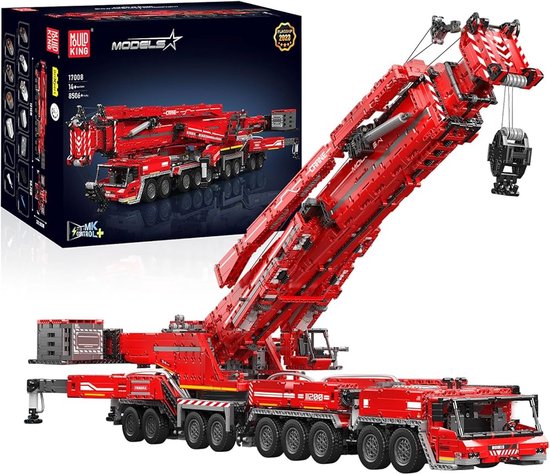 Mould king 17008s - Liebherr kraan - 8506 onderdelen - Technisch - Past op bekende merken - bouwset - bouwstenen