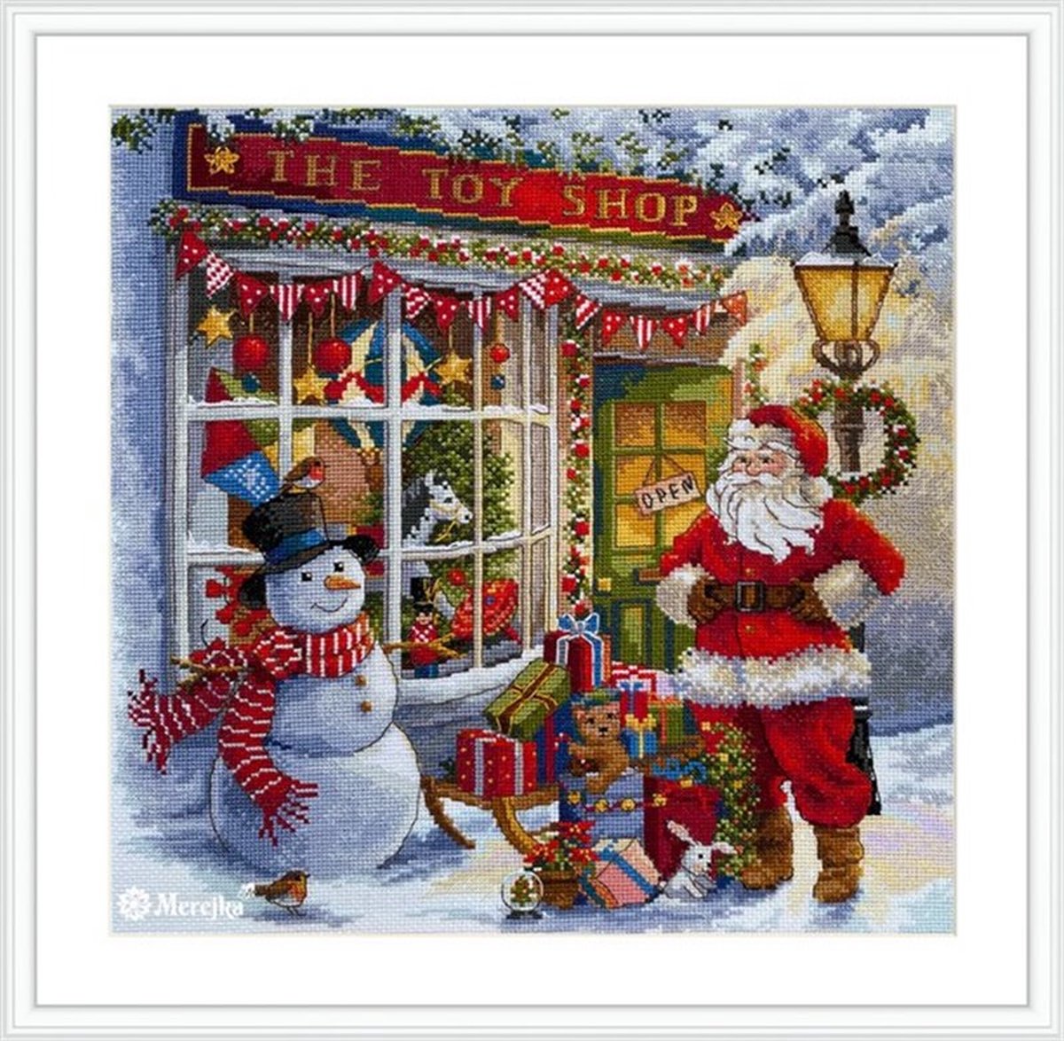 Borduurpakket MEREJKA - THE TOY SHOP - telpatroon om zelf te borduren