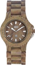 WeWOOD Date Teak - Horloge - Crème - 41 mm