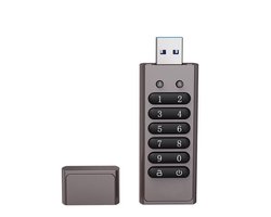 NTRONIC USB Encryped Flash Drive | 64 GB | USB 3.0 Stick | AES256 Encryptie | Beveiligd met pincode | Wachtwoord | Privé documenten | Geheime documenten | Zakelijk gebruik | Bitcoin | Crypto | Crypto currency| | Anti-kras | Model 2025
