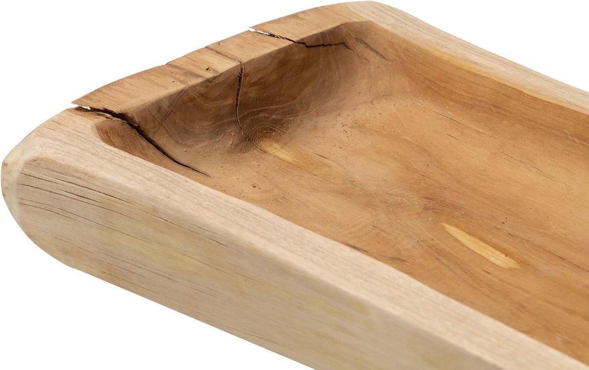 Goodivery ® Natuurlijke Houten Dienblad van Teak met Uniek Ontwerp en Variabele Kleuren