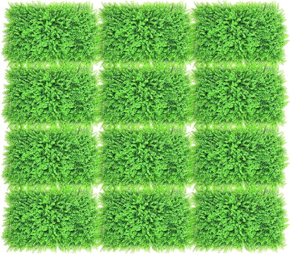 Goodivery ® Set van 12 Stuks Kunstplanten Wandpanelen voor Binnen en Buiten Gebruik