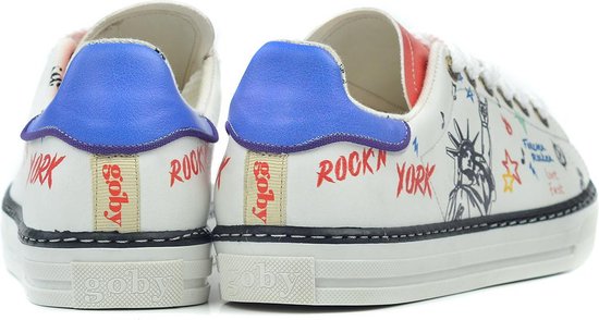 GOBY - Rock NewYork - Baskets pour femmes - Chaussures pour femmes - Haute qualité - Fait main - Taille 38