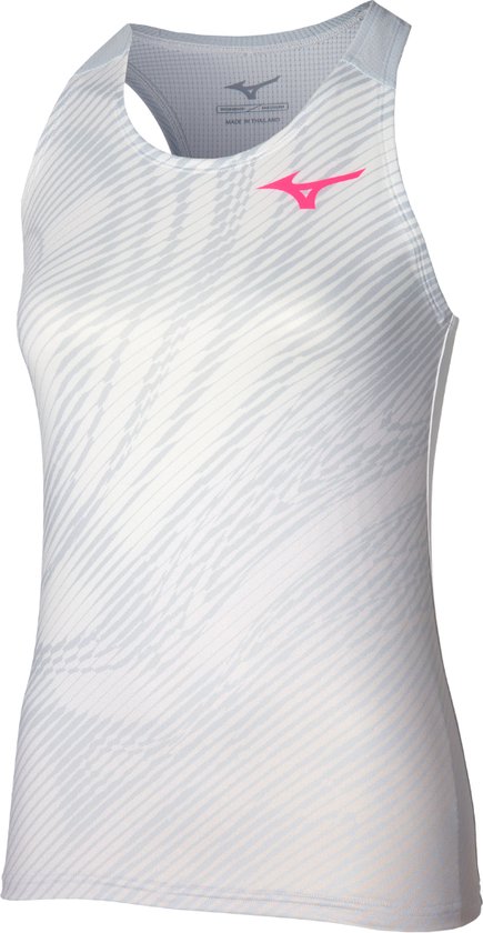 Foto: Mizuno charge printed mouwloos t shirt wit xl vrouw