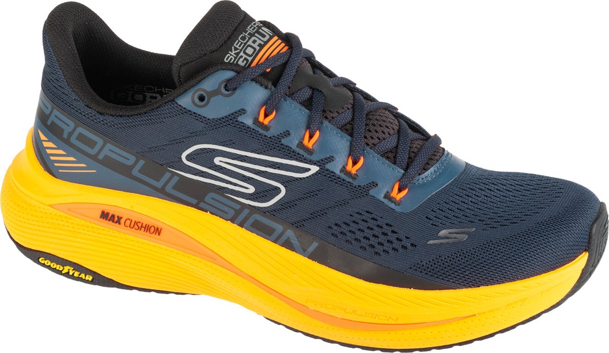 Skechers Max Cushioning Propulsion 220509-NVOR, Mannen, Marineblauw, Hardloopschoenen, maat: 42