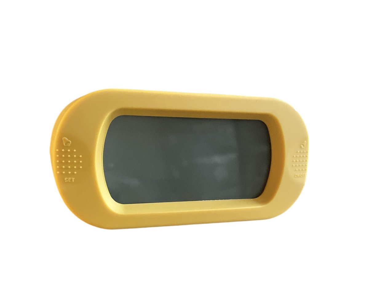 Digitale Wekker Klok - 24uurs wekker - Makkelijk Instelbaar Alarm met Snooze en licht Functie - Kinderwekker Reiswekker - Werkt Op Batterijen - Digitale LED Klok/Wekker - Trendy Wekker Met Snooze functie - Stevige Alarmklok - Geel — cadeau in Elektronica - foto 7