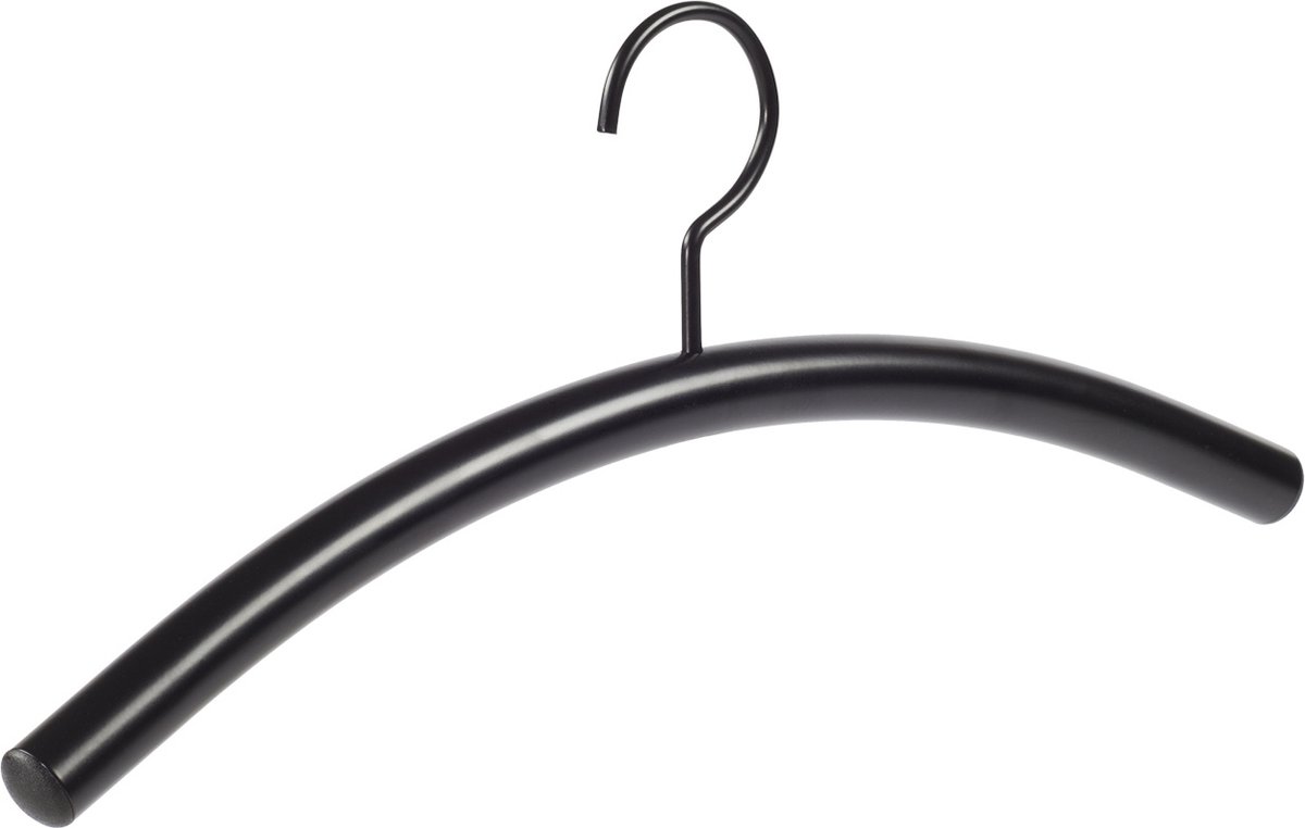 De Kledinghanger Gigant - Garderobehanger - Jassenhanger - Buishanger - Volwassenen - 6312 - 6 Stuks - metaal - Zwart - Ø 22 mm - 41 cm - Kledinghanger - Kleerhanger (6312/6)