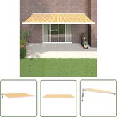 Auvent Extensible The Living Store - 5x3m - Jaune et blanc