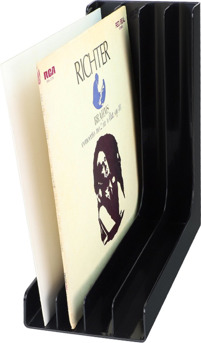 Opbergsysteem voor lp's kopen - Lp Box - Zwart Metaal