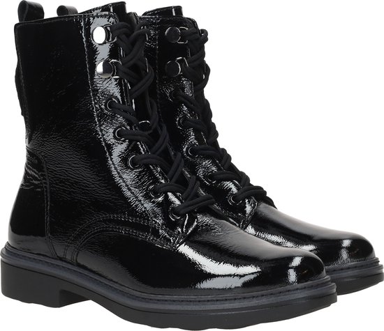 Tamaris Bottes à lacets à lacets Laque noir - Taille 37