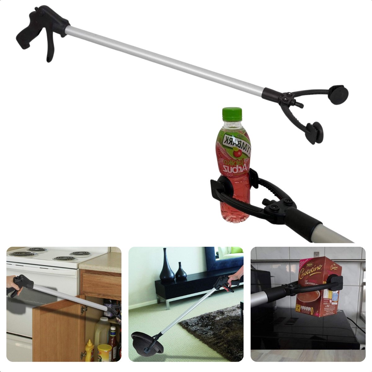 Goedkoopste Grijper Met Vergrendeling - Grijptang - Grijparm - Grijphulp - 87 cm - Hulpgrijper - Antislip & Draaibare Arm - Inclusief EBOOK