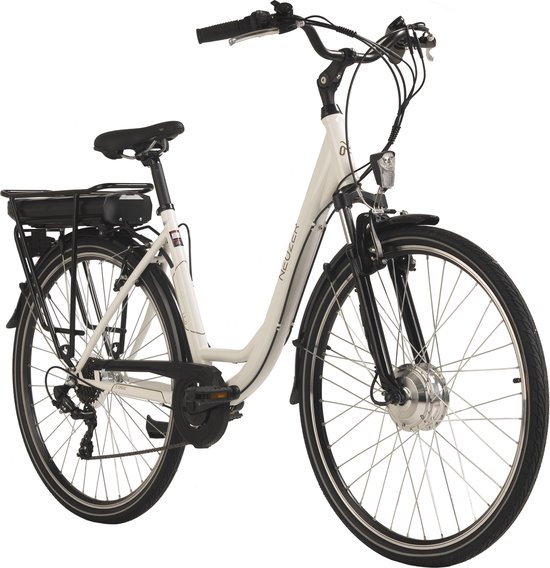Hollandia Fiets (elektrisch) E-stadsfiets dames Hollandia Lido 28'' e-bike 7 versnellingen wit - 49 cm