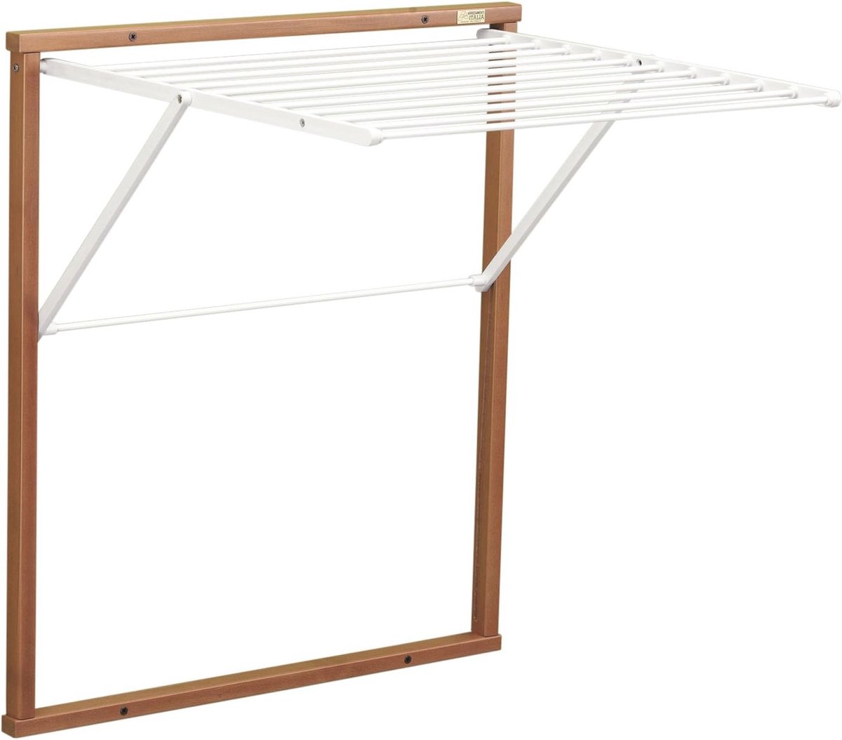 Goedkoopste Wandwasrek houten Kledy inklapbaar 65 m lijn Kerrie - AR-It il Cuore del Legno
