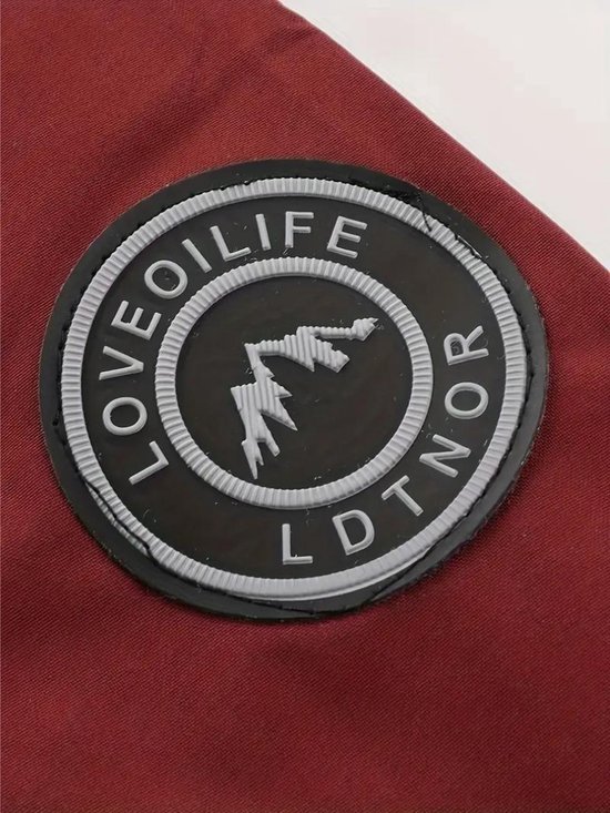 Coupe-vent pour homme Bovista - Coupe-vent - Imperméable - Veste à capuche - Veste d'extérieur - Adulte - Rouge - Taille S