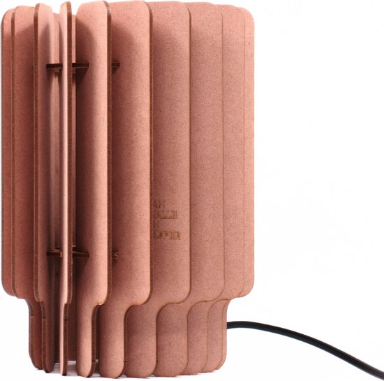 van Tjalle en Jasper Nova Tafellamp - Aged Pink - MDF - DIY lamp
