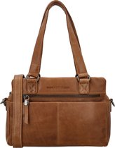 Hide & Stitches Porto Handtas Schoudertas - Bruin - 100% Leer