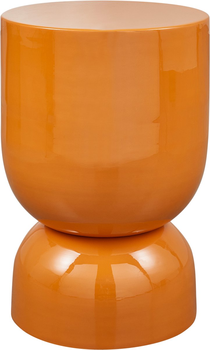 WOOOD Hekla Bijzettafel - Metaal - Oranje - 47x32x32