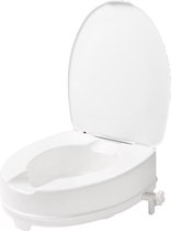 Abattant WC Deluxe avec couvercle - Blanc - hauteur 100 mm