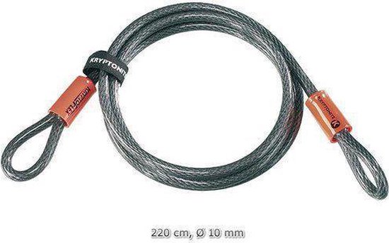 Kryptonite Kryptoflex Kabelslot - Fiets - Terras - Teunmeubel - Step - Kinderwagen - Kabel met Dubbele Lus - 120 cm - Gevlochten Staal van Kryptonite — afbeelding 3