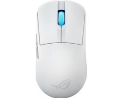 ASUS ROG Harpe Ace Mini Wit – Muis – Bedraad & draadloos – optisch – 42000 DPI – USB Type-C – Bluetooth – 2.4Ghz – Wit