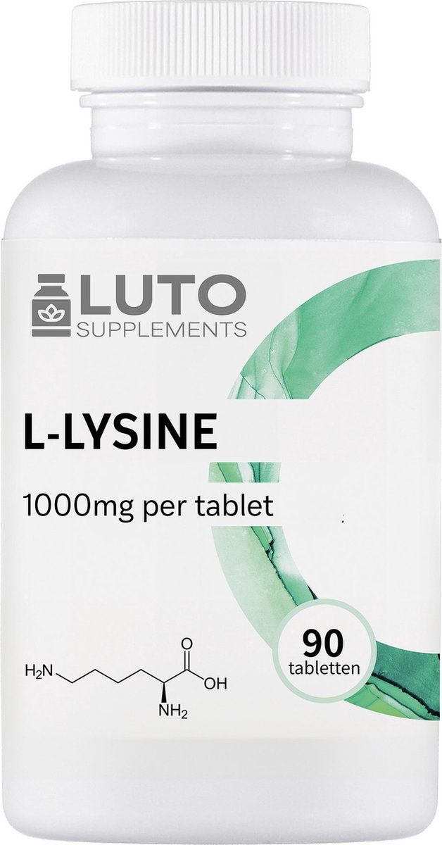 Goedkoopste L-Lysine - 1000 mg per tablet - 90 tabletten - Zonder ongewenste toevoegingen - Hoog gedoseerd - Veganistisch - Luto Supplements