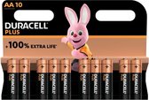 Duracell Plus alcaline 100 % AA Lot de 10 (LR6)