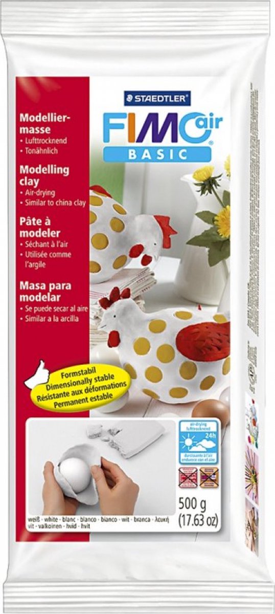 FIMO air boetseerklei 500 g wit — afbeelding 11