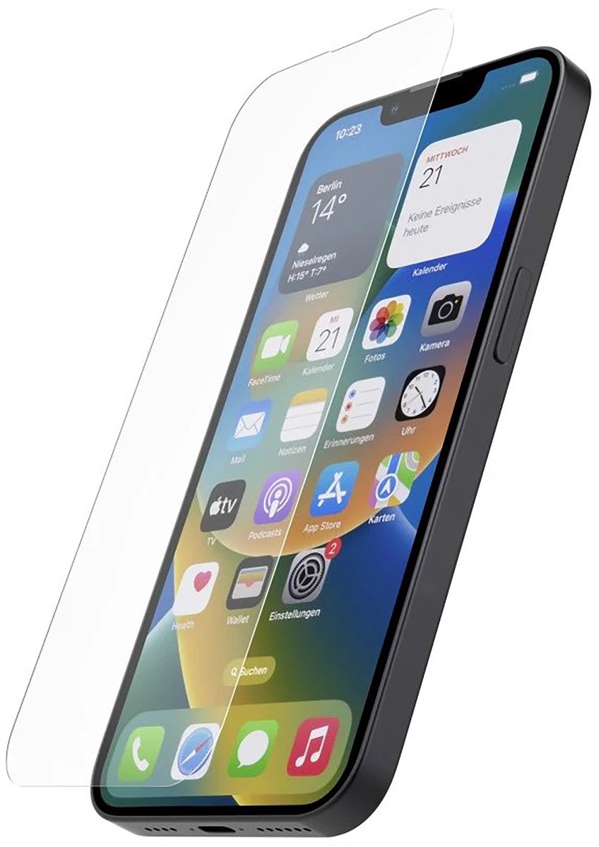 Hama Premium Crystal Glass Screenprotector geschikt voor iPhone 14 Plus