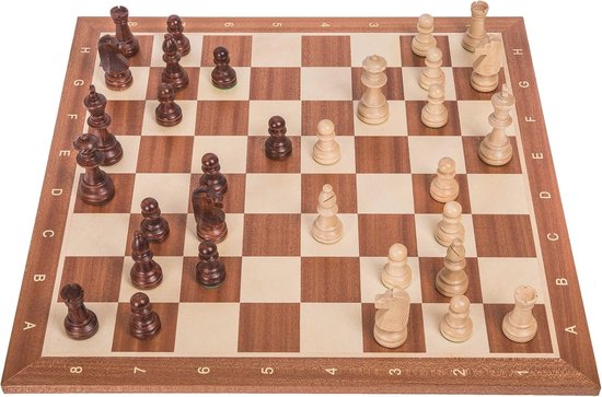 Master of Chess Toernooi Houten Schaakbord 48 cm - Handgemaakt Groot Draagbaar Schaakbord - Opvouwbare Schaakset voor Kinderen en Volwassenen - Met STAUNTON NO.5 Stukken in Elegante Doos Master of Chess Toernooi Houten Schaakbord 48 cm - Handgemaakt Groot Draagbaar Schaakbord - Opvouwbare Schaakset voor Kinderen en Volwassenen - Met STAUNTON NO.5 Stukken in Elegante Doos
