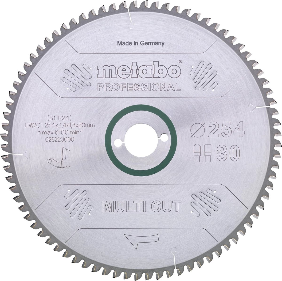 Professionele cirkelzaagblad voor veeleisende materialen - 254x30 mm met hoge snijkwaliteit
