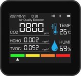 Moniteur de qualité de l'air 9 en 1 avec compteur de CO2 et contrôle par application