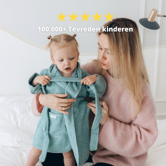 Funnies Badjas Fuchsia 0-12 Maanden Baby Badjas, Badjas Kinderen, Peuterbadjas - 100% Katoenen Badstof - Zacht en Absorberend - Perfect na Zwemmen, Douchen of Badderen - Ideaal als Cadeau voor Baby’s en Kinderen — afbeelding 4