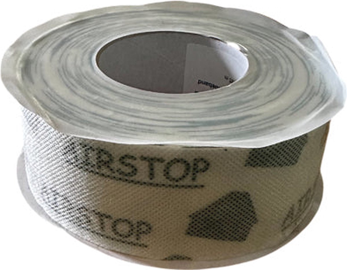 Isocell Airstop Flex kleefband voor Luchtdichting - 25m x 75/100/150/200mm - Luchtdichte verbinding - Bepleisterbaar voor naadloze Afwerking
