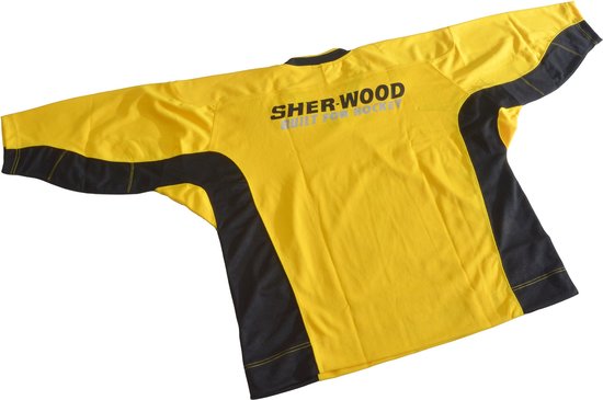 Foto: Ijshockey oefen shirt xxl sherwood geel