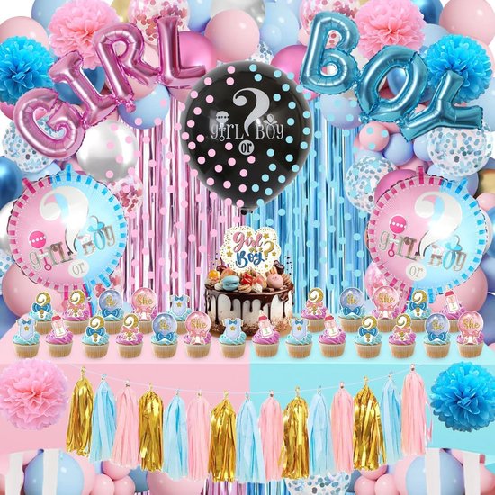 Party Gender Reveal Decoraties 118 Stuks Boogballonnen Gender Reveal party-gender-reveal-decoraties-118-stuks-boogballonnen-gender-reveal