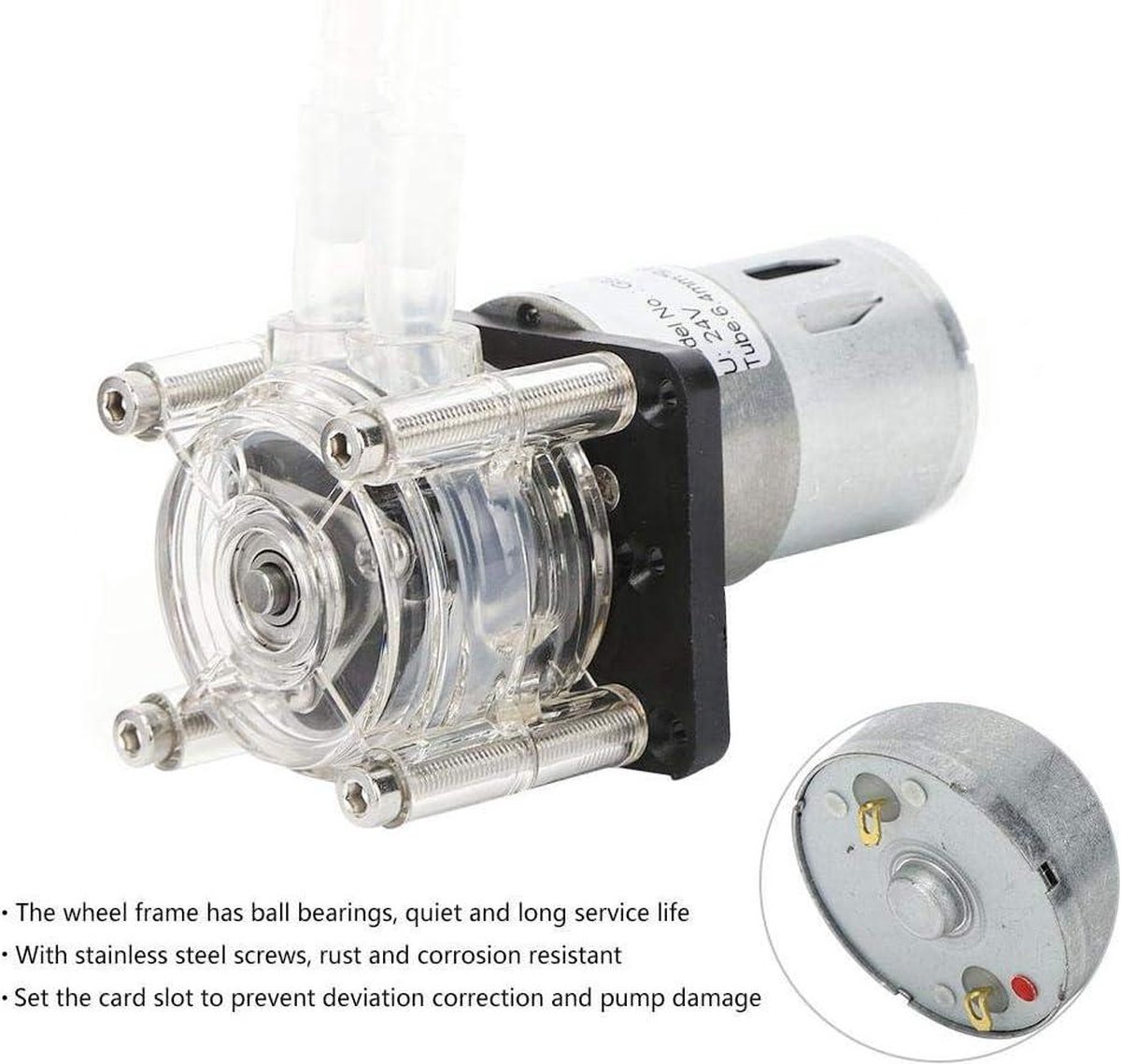 Peristaltische vloeistofpomp G928, peristaltische doseerpomp met hoog debiet 500 ml/min voor aquariumlaboratorium (24V Peristaltische vloeistofpomp G928, peristaltische doseerpomp met hoog debiet 500 ml/min voor aquariumlaboratorium (24V