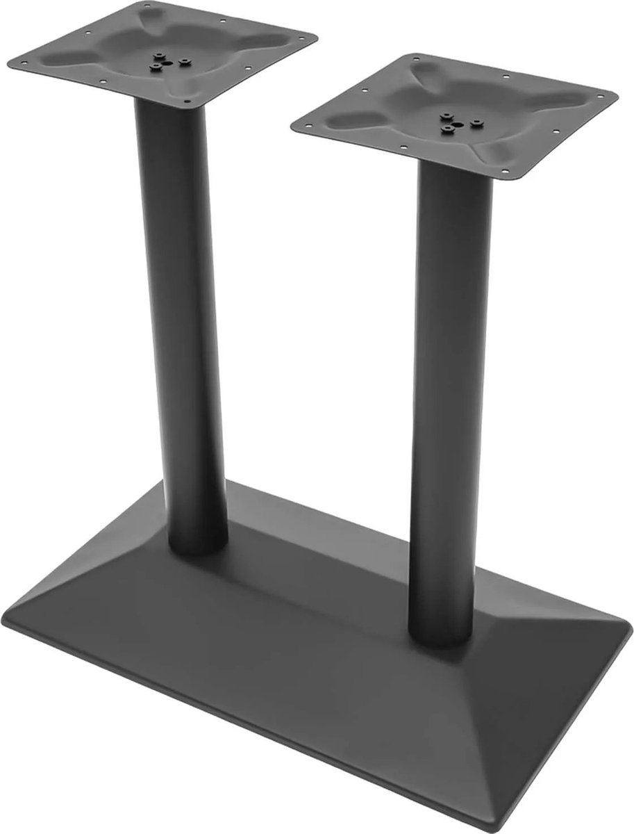 Botec Tafelpoot met dubbele beugel - tafelpoten - tafelframe - moderne uitstraling en uitstekende stabiliteit - 40 x 70 cm